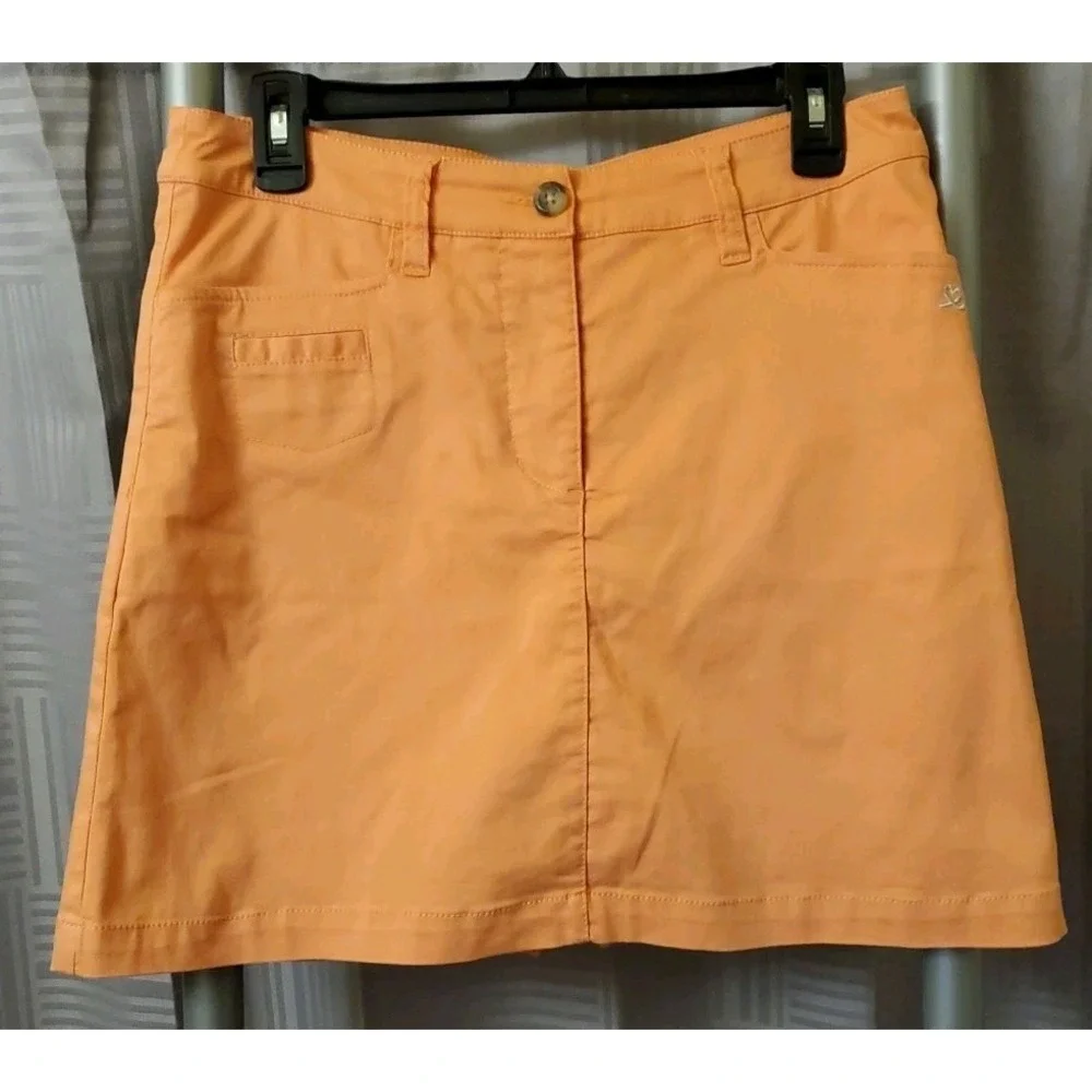 Daily Sports Sweden‎ Golf Skirt Skort Size 6 Orange Golf Short Mini